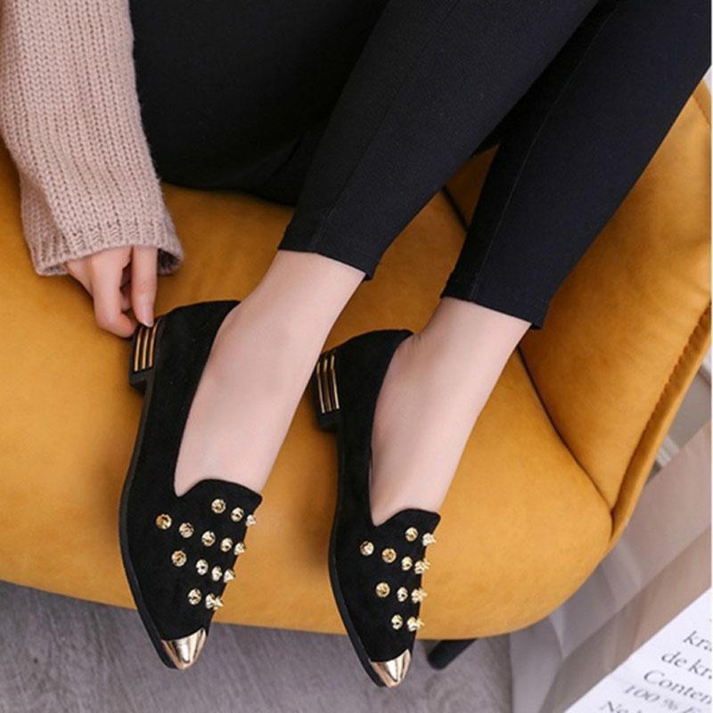 Women Fashion Sexy Comfort Low Heel Ladies Shoes Ballet Flats With Timeless Design