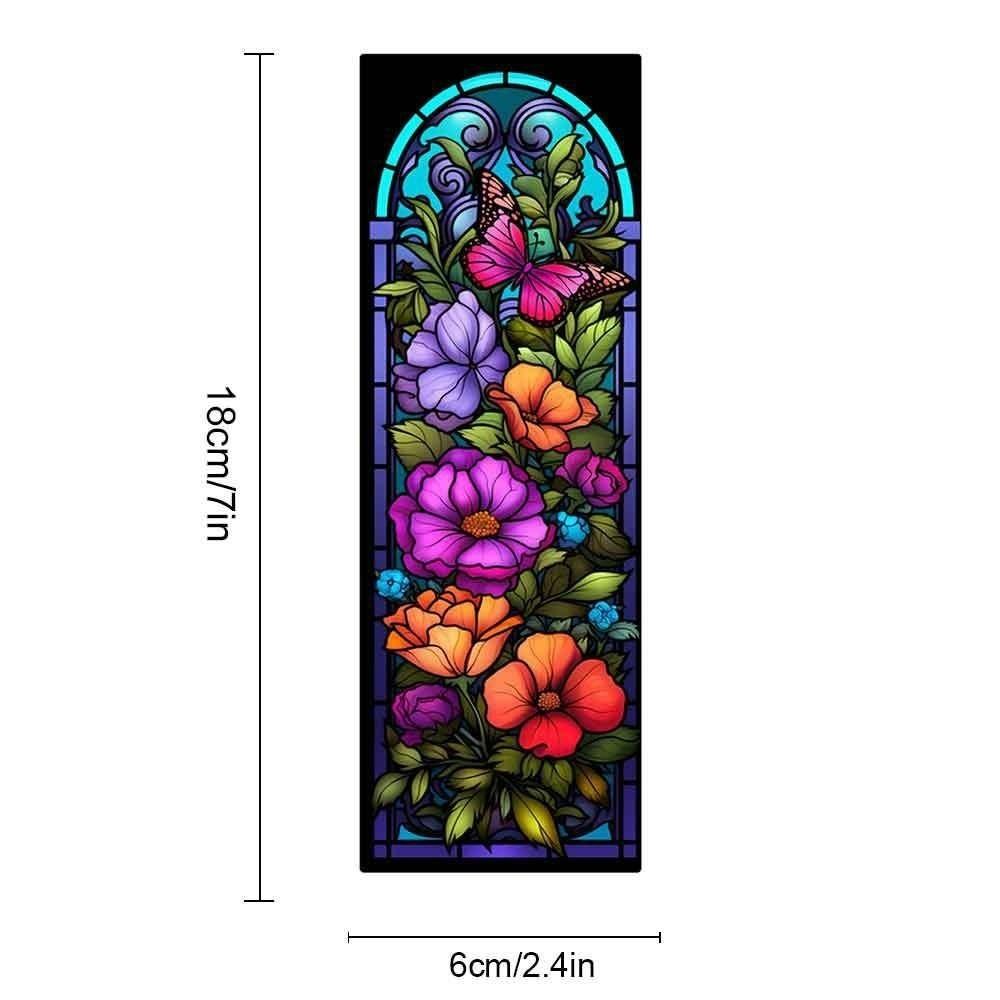 Translucent Stained Window Bookmark Hand Account Decoration Pagination Mark Home Decor