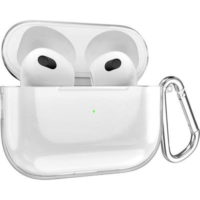 Pouzdro pro AirPods 3 - Ochrana proti nárazům - Průhledné - Bezdrátové nabíjení - Poutko pro přenášení
