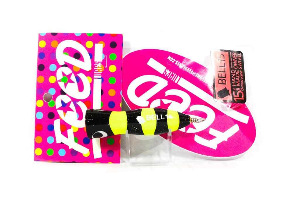 Feed Bell 15 Hand Made Wood Popper Floating Lure 15 grams 27 (3027)