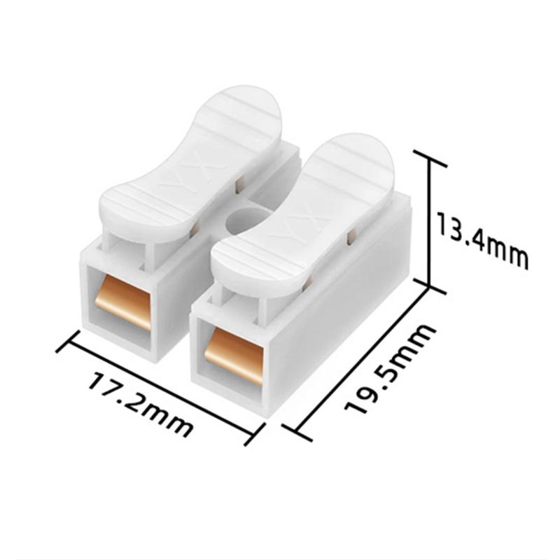 5A 2 In 2 Out Quick Connect Spring Wire Terminals Block for Secure Wiring In Tight Space