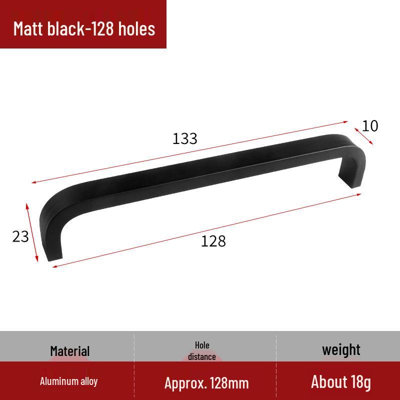 

Утолщенная ручка для двери шкафа и тумбы из алюминиевого сплава