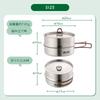 LOGOS Outdoor Steamer 81210210 - Camping, Outdoor, Steamer, Frying Pan, Colander, 3-WAY Stainless Steel