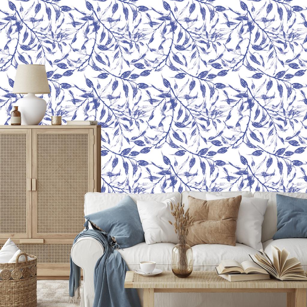 Leaves and Branches Wallpaper for Living Room and Bedroom 50x1000