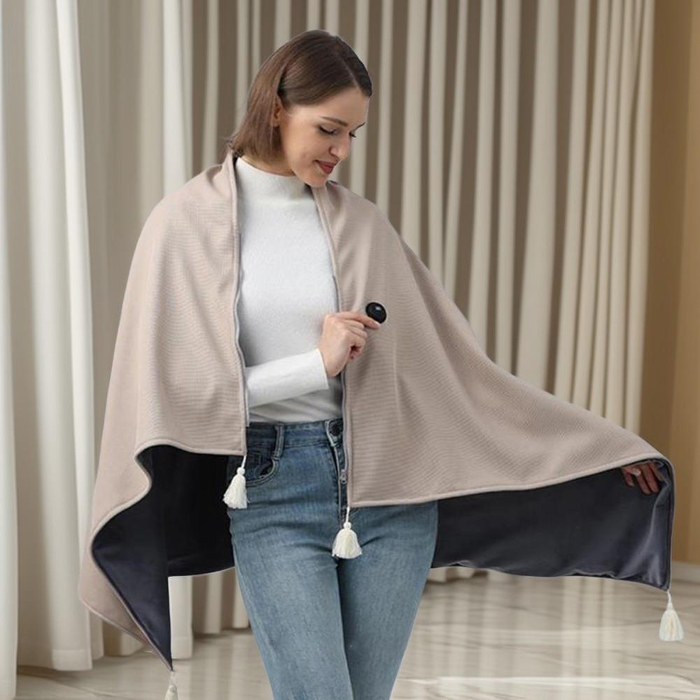 Wearable USB Blanket For Travel Camping USB Powered Relaxing Study