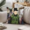 Cool NNara Shikamaru Pillow Case Sofa And Living Room Decorative Cushion Covers Dustproof And Miteproof Invisible Zipper