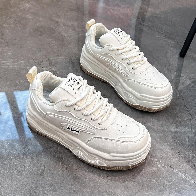 Little white shoes women's 2025 new spring student Korean version of versatile casual ins trendy shoes platform fashion board shoes ZS261