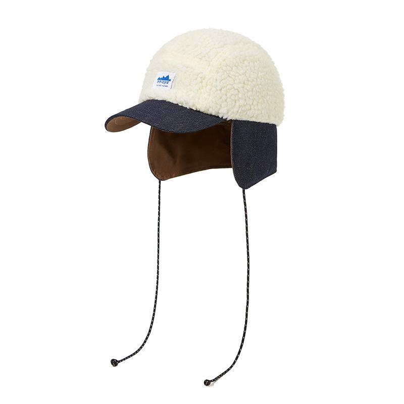 Women's Autumn and Winter New Outdoor Trendy Brand Camouflage Splicing Cap Thermal Ear Protection Flying Cap Men