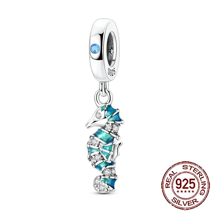 Uroki Oceanu Miedziana Rozgwiazda Muszla Ślimaka Ośmiornica Żółw Morski Ryba Koraliki Pasują do Bransoletki Naszyjnika Kobiety DIY Biżuteria