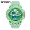 Sanda Youth Fashion Luminous Waterproof Shockproof Alarm Men's Watch