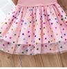 2024 Summer Little Girls' Puffy Tulle Spaghetti Strap Princess Dress