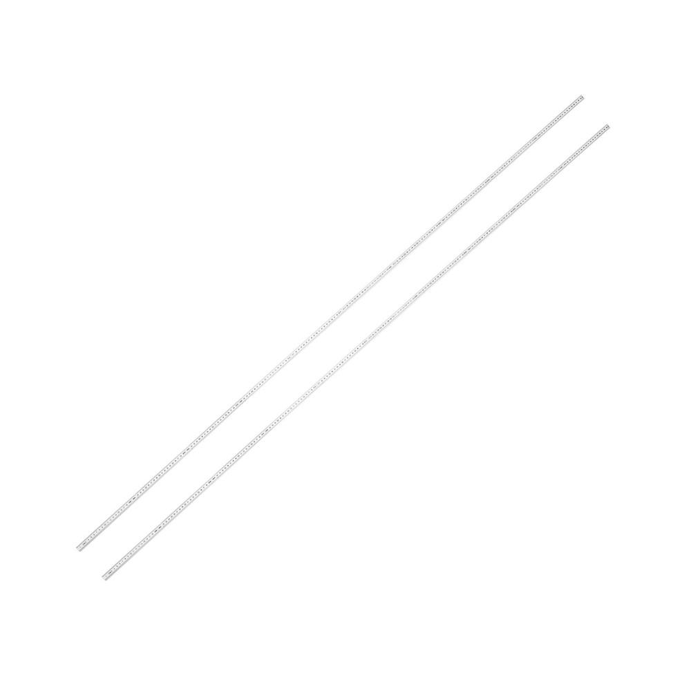 3PCS White Measuring Stick ABS Foldable Ruler Durable Meter Stick