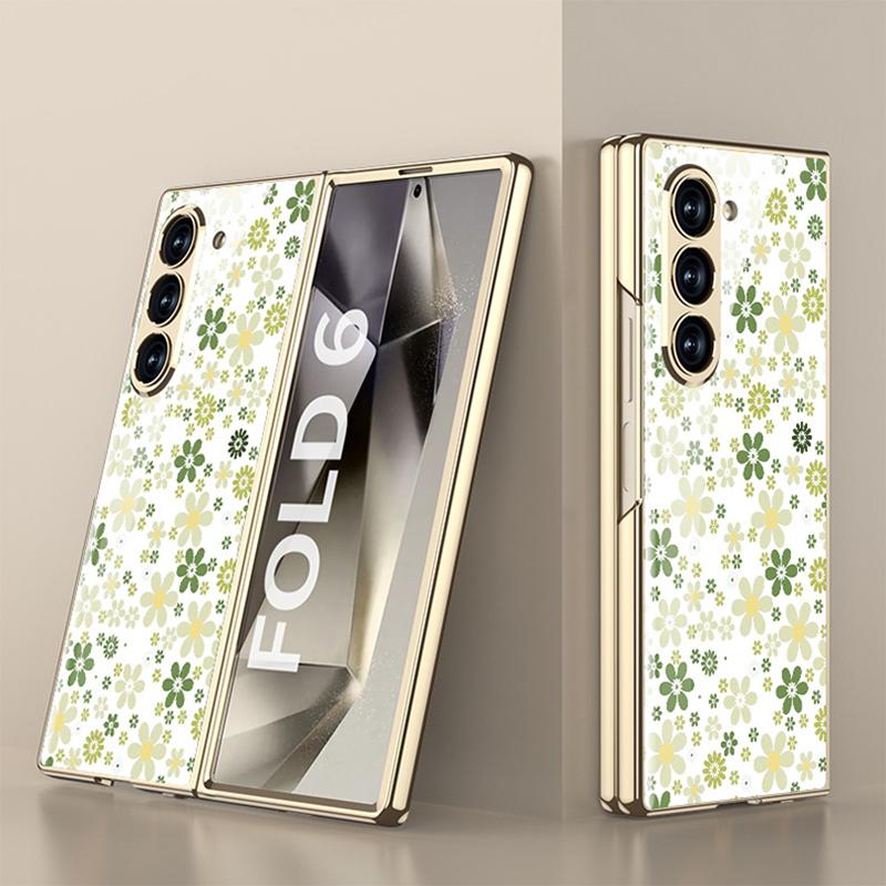 Nou pentru Samsung Galaxy Zfold6 5g Husă Telefon Pictură Creativă Hd Sticlă Securizată Lux Ușor Orificiu de Precizie Husă Protecție la Cădere