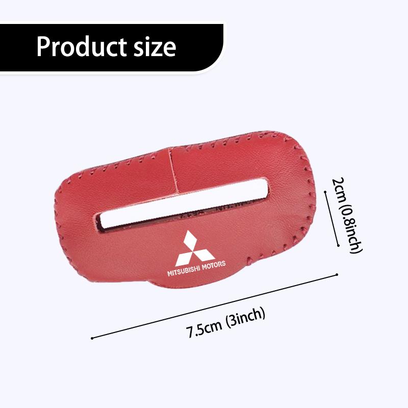 cwnqah1 cwmvjg1 For Mitsubishi Car Seat Belt Buckle Plug Leather Protective Cover Outlander Lancer Eclipse Mirage Xpander Attrage