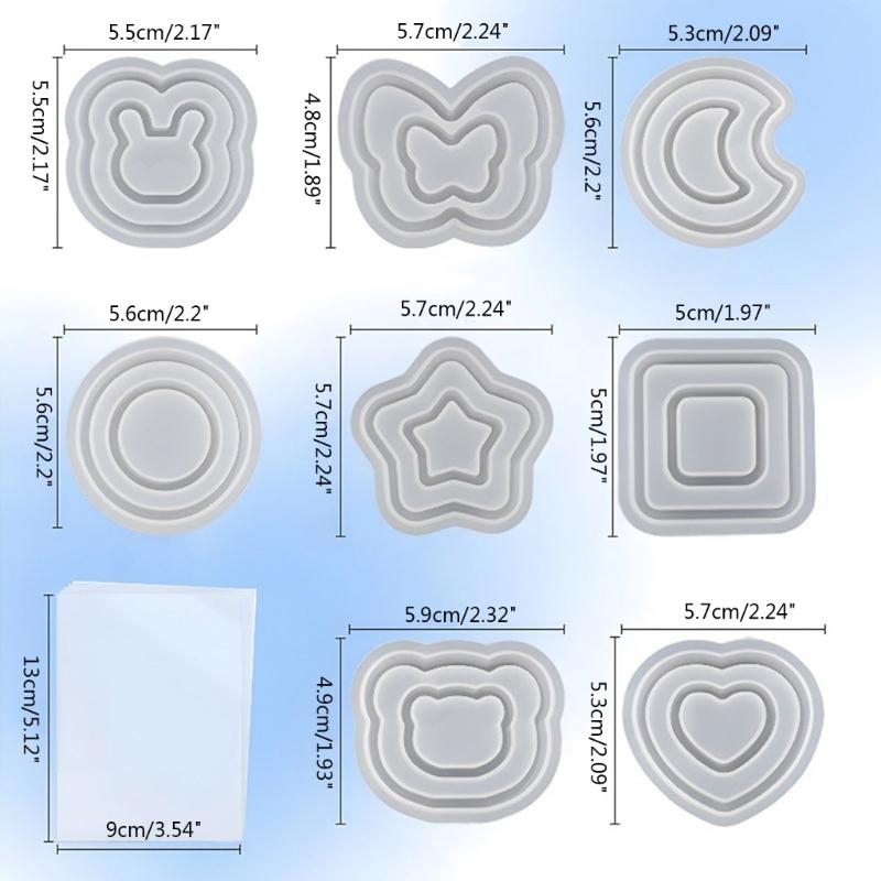 Mucegai din silicon pentru agitator, bricolaj, nisip mișcător, epoxidic, turnare, rășină, forma agitator, bijuterii, pandantiv, pentru artizanat