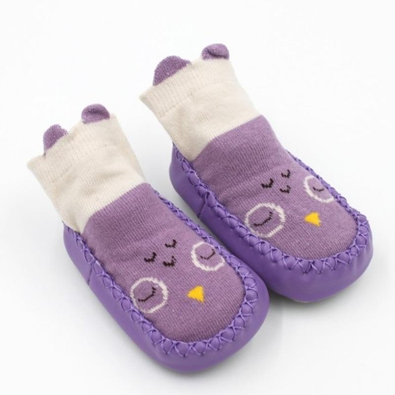 Toddler Indoor Sock Shoes Newborn Baby Socks Winter Thick Terry Cotton Baby Girl Sock Rubber Soles Infant Sock