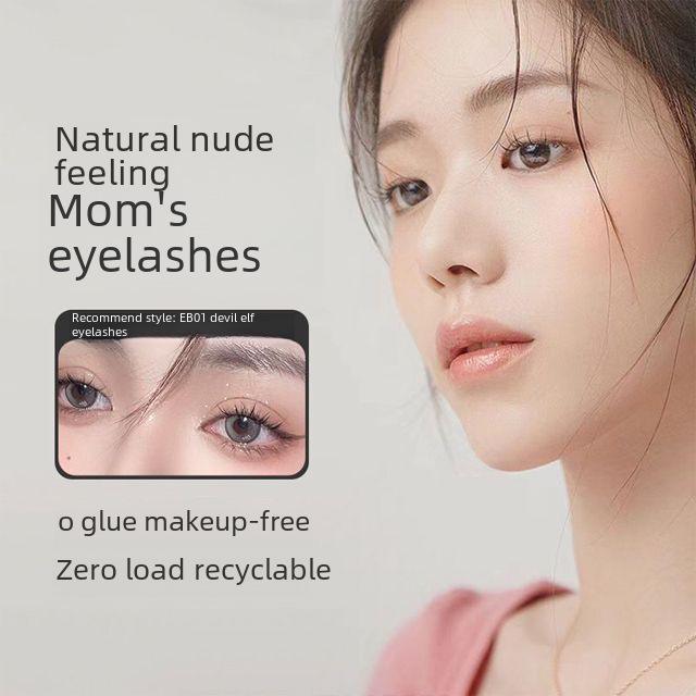 Magnetic Eyelashes Ultra-Natural Look Glue-Free Lightweight Reusable Waterproof Long-Lasting Natural Lashes Strip Lashes Easy to Apply