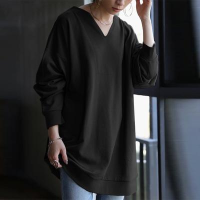 Autumn Casual Pullovers & Long Sleeves Women's Pullover V-neck Loose Fit Women's Hoodie Pullovers & Long Sleeves Women’s