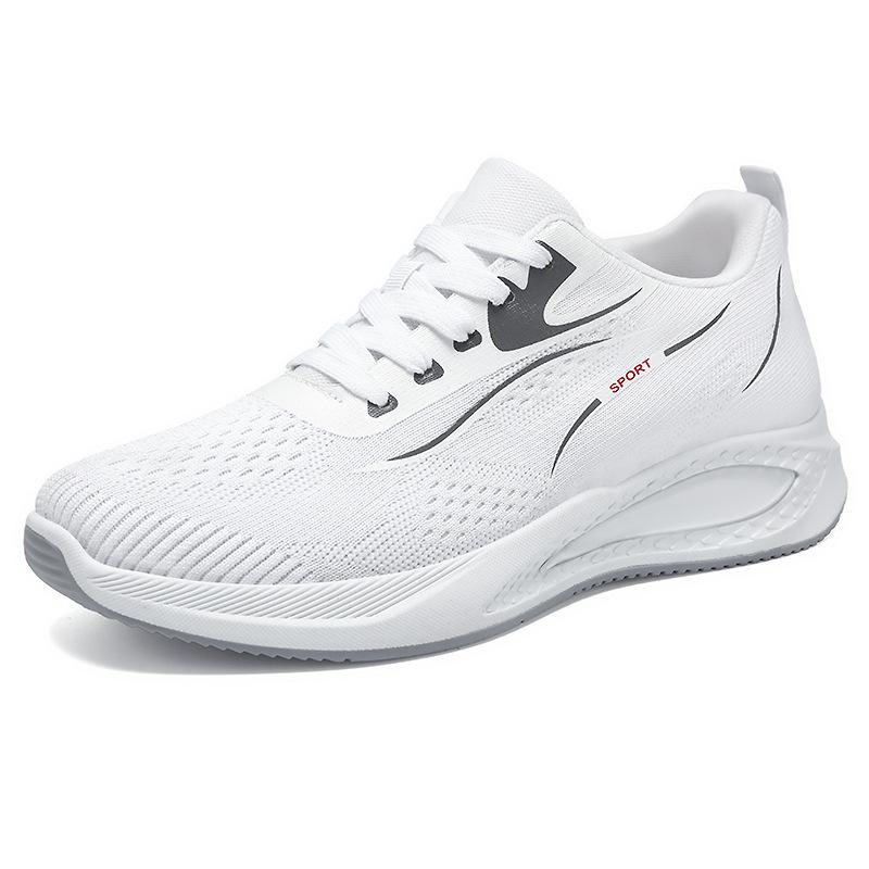 Shoes men's sports shoes summer new fly-woven mesh running shoes comfortable breathable shoes men's lightweight single shoes