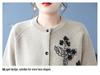 2025 Plus Size Loose Fit Jacquard Knit Cardigan for Women - Spring & Autumn