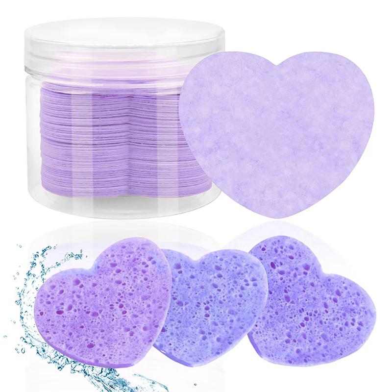 20PCS/Box Compressed Facial Sponges Cosmetic Hydrotherapy Sponge Spa Face Pads For Daily Cleansing Makeup Removal Exfoliation