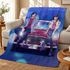 City Hunter Throw 240g Flannel Blanket, Suitable for Sofas, Beds, Offices, Exquisite Gift Blankets