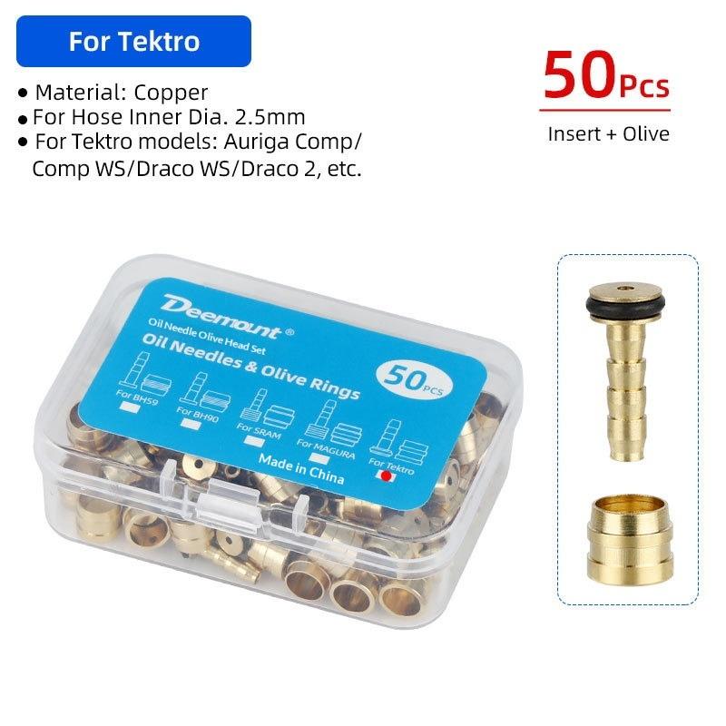 50 Pcs Bicycle Brake Olives/Inserts For Shimano Bh90 Bh59 Sram Magura Tektro Cycle Hydraulic Brake Connector Replacement Parts