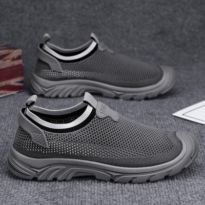 Sommer neue Netz-Freizeit-atmungsaktive Sport-Leichtgewicht-Weichsohlen-Reiseschuhe Hohl-atmungsaktive Faulenzer-Schuhe