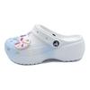 Crocs Κλασικό Πλατφόρμα Clog EVA Κλασικό Vintage Παραλίας Μόδα και Ευέλικτα Παπούτσια με Τρύπες Unisex Λευκό και Μπλε