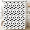 Bathroom Shower Curtain Dinosaur Pattern Jungle Animals Kids Teen Boys Shower Liner Decor