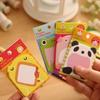 5 PCS Cartoon Stickers Bookmark Animal Shape Cute Sticky Notes Sticker Marker Memo Notepad Gift Stationery Office Accessories
