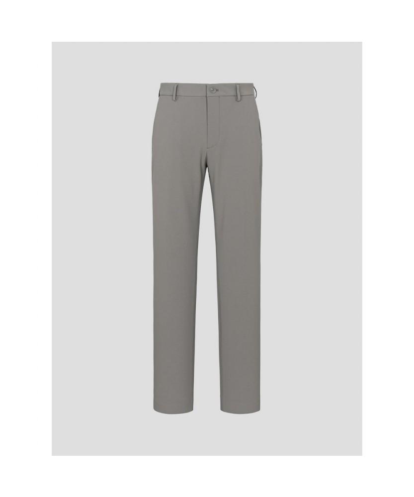 Binpolmen Poly Elastic Waist Standard Fit Pants Khaki
