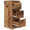 Sideboard with Rustic Wood Effect 29.5 x 34 x 76 cm Engineered Wood