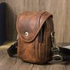 CONTACT'S Echtes Leder Herren Tasche Umhängetasche Herren Hüfttasche Handytasche für 6,7 Zoll Handy