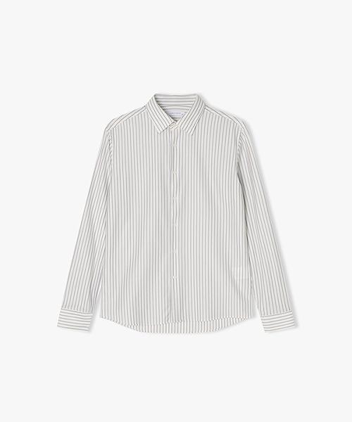 River Classy [25Ss] Lls31581 Gray Regular Collar Striped Pattern Business Shirt 95