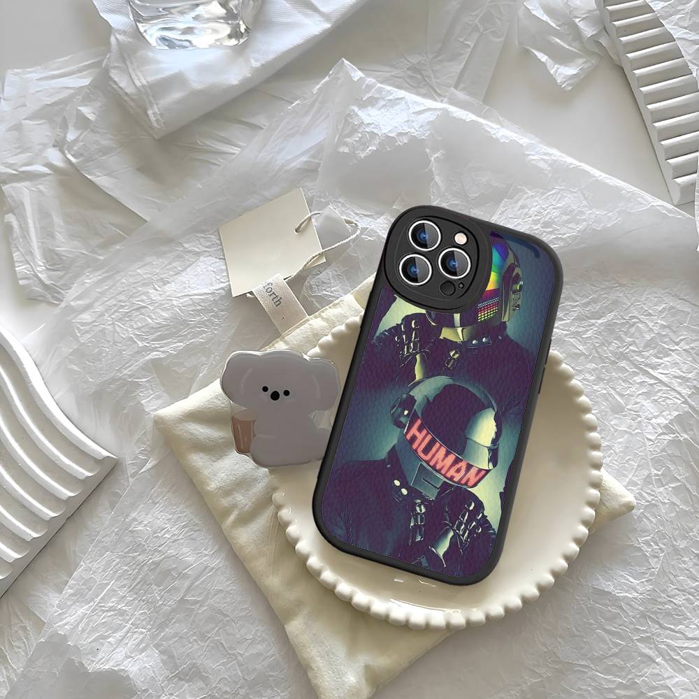 Around The World Daft Punk For IPhone 16 15 14 13 12 11 Pro Max Plus Leather Phone Case