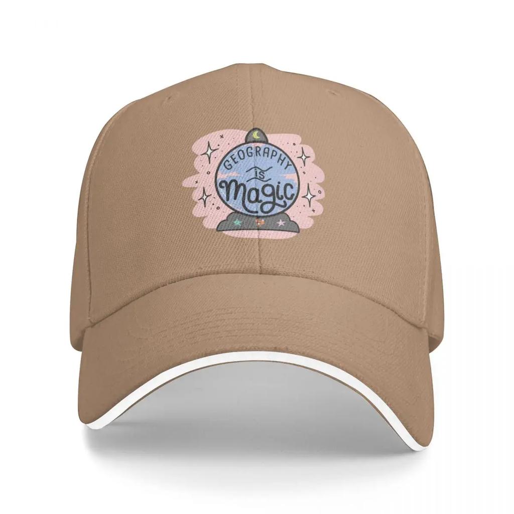 Geography Is Magic Baseball Cap Sun Hat Beach Golf Hard Hat Woman Mens