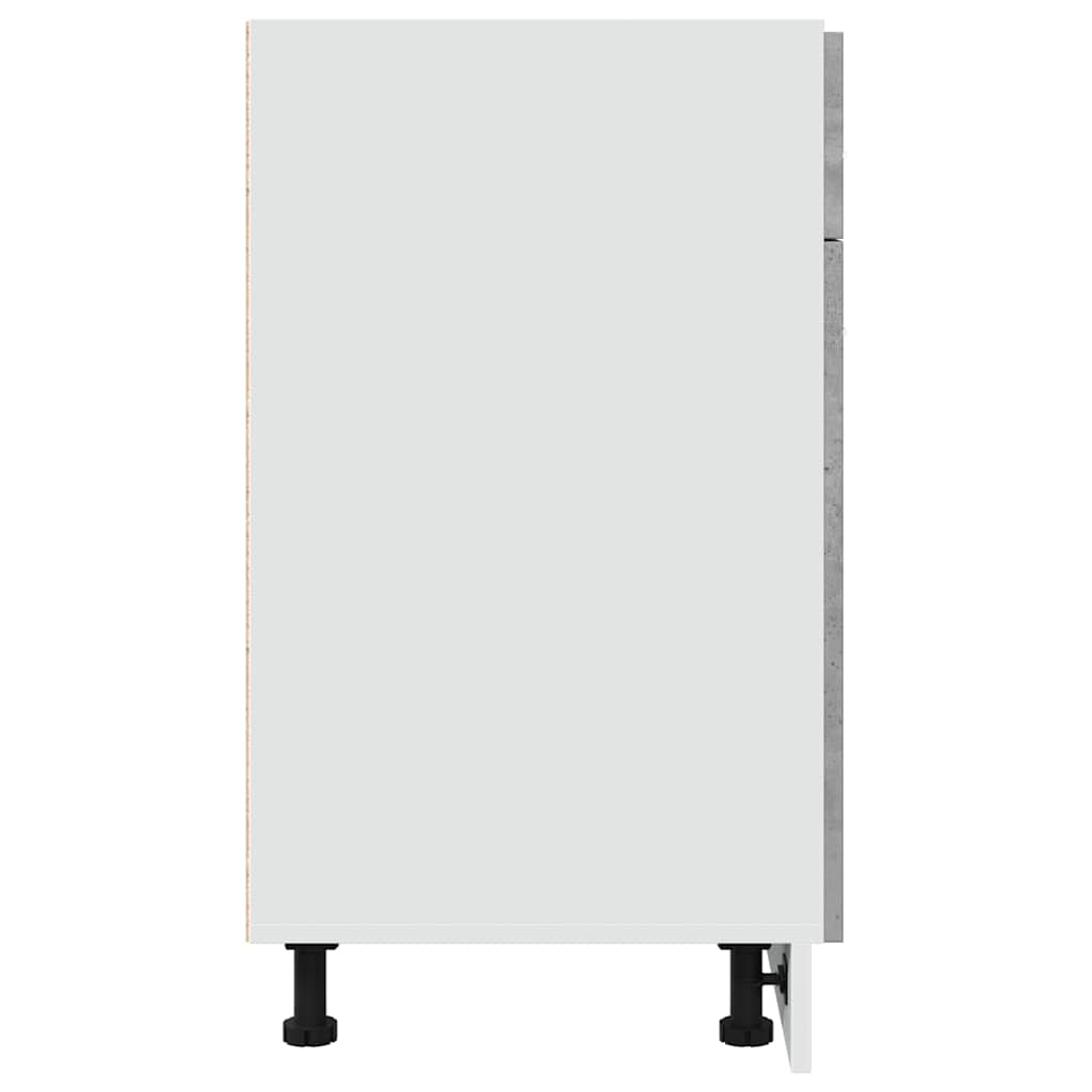vidaXL Schubunterschrank Lyon Betongrau 80x46x81,5 cm Holzwerkstoff