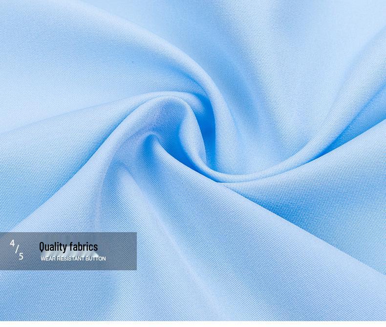 Men's Wrinkle-Resistant Polyester Stretch Long Sleeve Dress Shirt