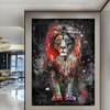 Graffiti-niedlicher Affe-Leinwandgemälde, bunt, gedrucktes Poster und Drucke, Gemälde, Wandbilder für Wohnzimmer, Heimdekoration