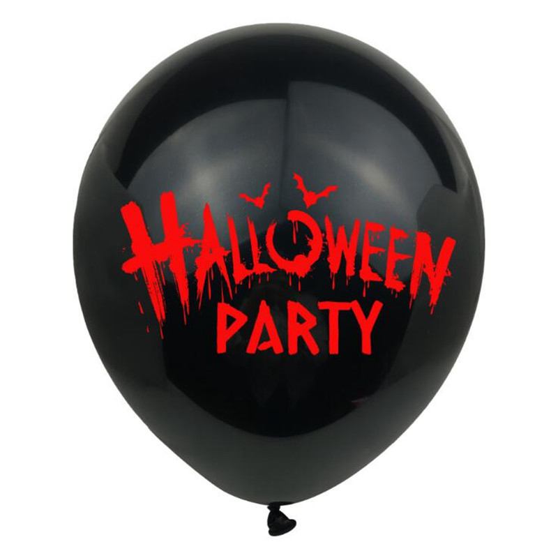 12pcs Halloween Ghost Balloons Spider Witch Bat Pumpkin Skeleton Horror Happy Halloween Party Decoration Carnival Party Supply