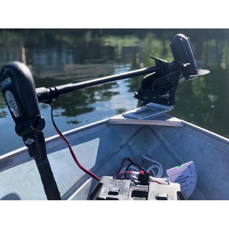 Universal Transom Trolling Motor Mounting Bracket for Kayaks Backing Plate Mount Bracket for Clamp-on Electric Trolling Motors