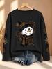 [Christmas] Women's Autumn Clothing Printed Long Sleeve T-Shirt Sports Casual Fashion Daily Versatile Personalized Fashion Style Top