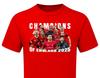 Summer New Men's Liverpool 20 England League Champions TSHIRT 2025 Player T-shirt Retro Fashion Unisex Short-sleeved Top