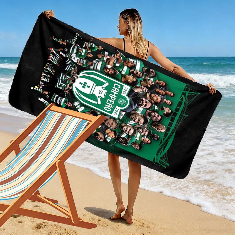 MHIH Print Beach Towel, Large Soft Quick Dry Towel for Beach Camping Swimming
