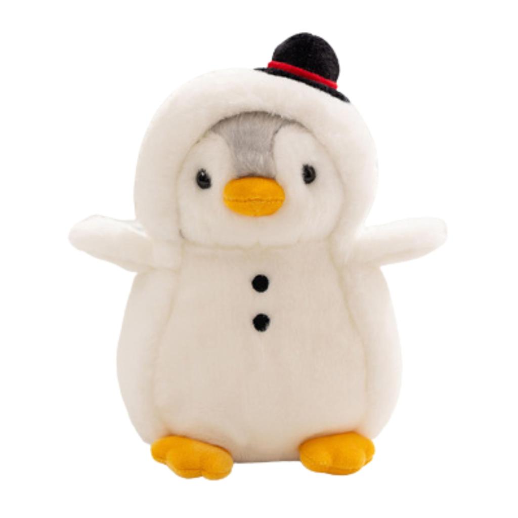 TASINO Penguin Plush Toy, Cute, 20cm, for Kids (White (Snowman))