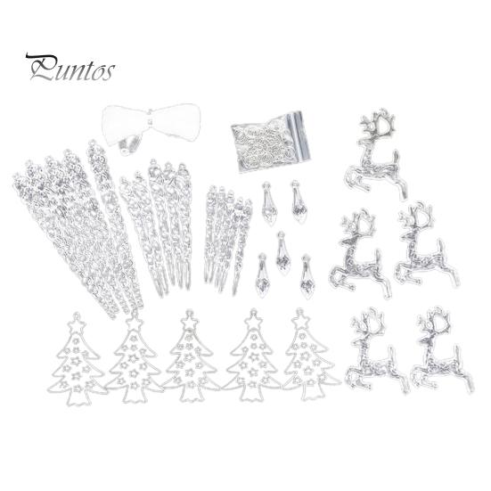 

30 шт., украшение в виде сосульки на рождественскую елку, прозрачная акриловая рождественская елка, искусственная хрустальная сосулька, подвесное украшение для праздника, зимней вечеринки, декоративный кулон прозрачный