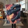 Furious Dragons  Print Flannel Blanket, High quality Comfortable for All Seasons, Home Decor, Warmth and Comfort