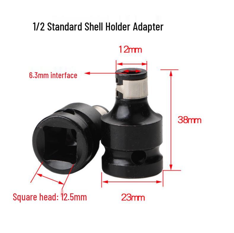 Multi-Function Electric Wrench Adapter: 1/2 To 1/4 Connection for Air Gun and Hand Drill