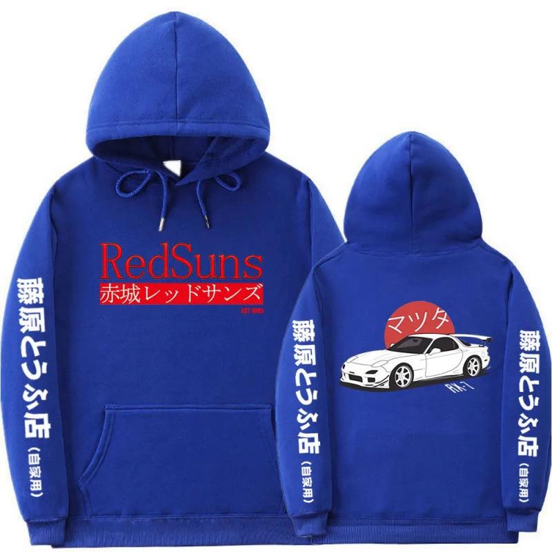 

Аніме Толстовка з літерою D Толстовка з принтом Mazda RX7 XXL королівський синій колір